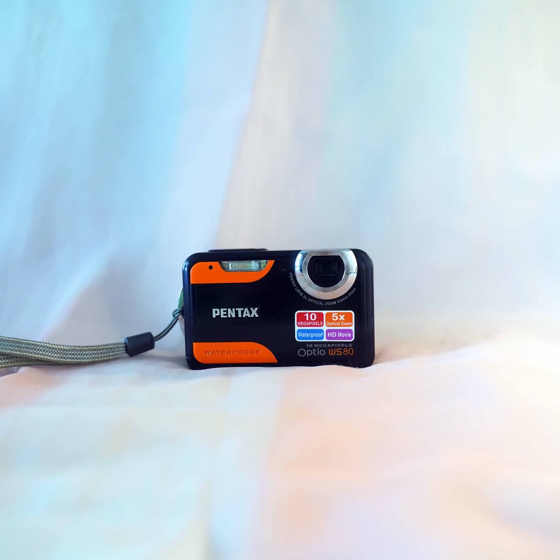 펜탁스 옵티오 WS80 Pentax Optio WS80 블랙&오렌지 상품이미지1