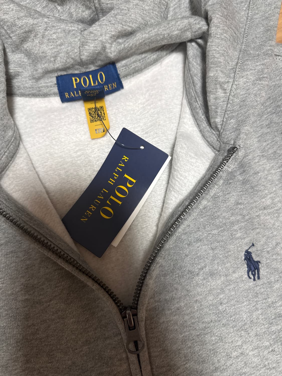 폴로 후드집업 그레이 상품이미지2