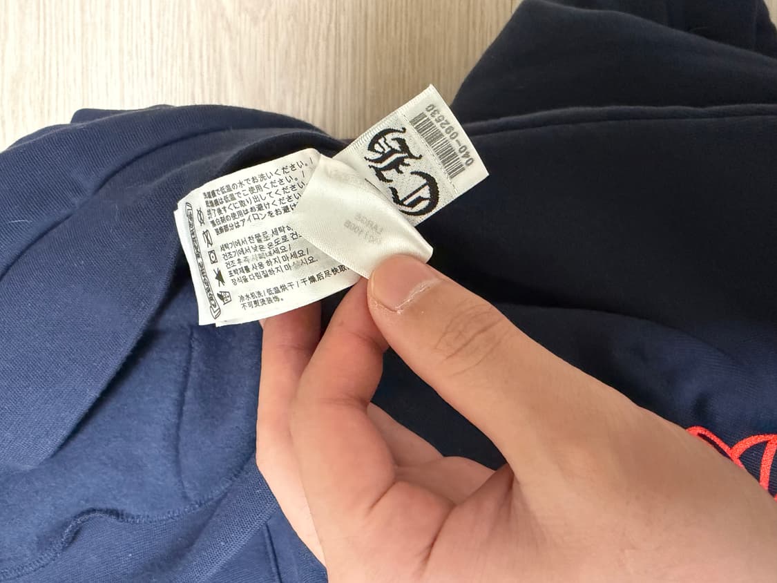 크롬하츠 플로랄 네이비 후드티 L사이즈 상품이미지6