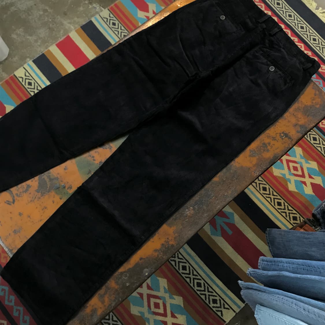 빈티지 블랙 코듀로이 팬츠 허리 31 32  상품이미지2