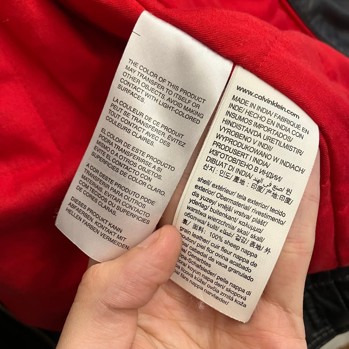 N185 ck 캘빈클라인 가죽자켓 상품이미지4