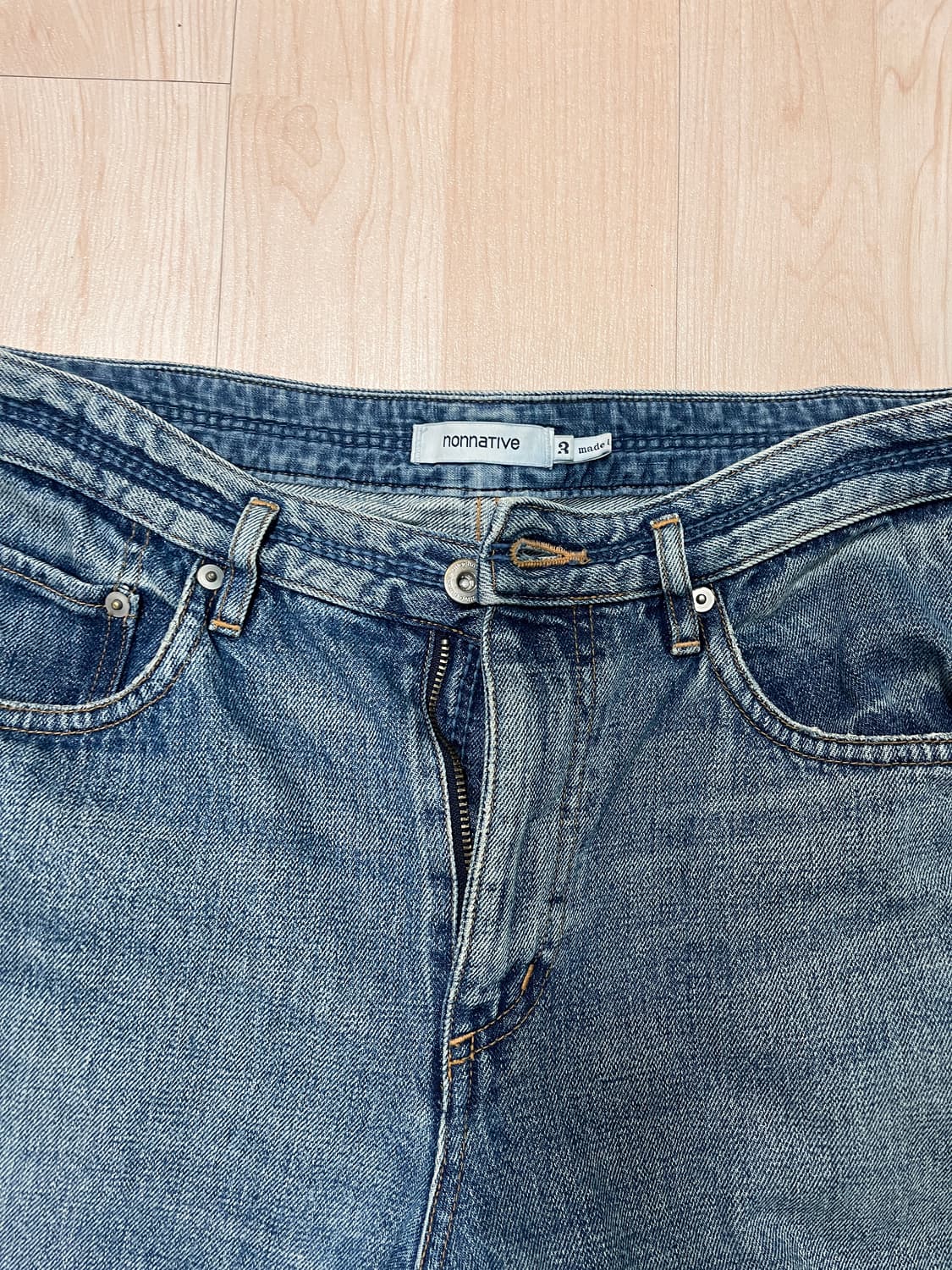 논네이티브 테이퍼드 핏 데님팬츠 청바지 상품이미지1