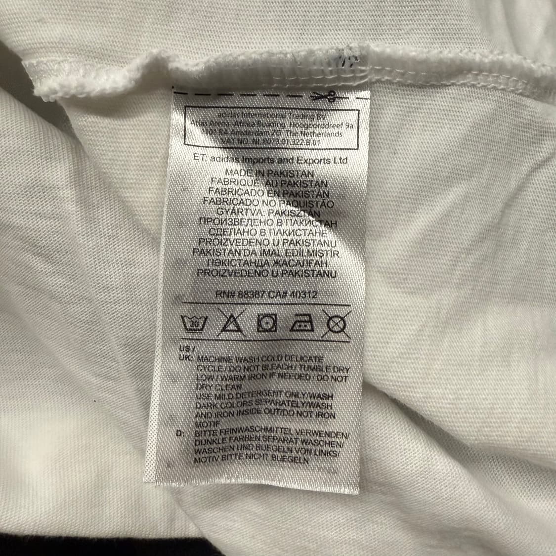 아디다스 흰검 배색 롱슬리브 긴팔티셔츠 상품이미지6