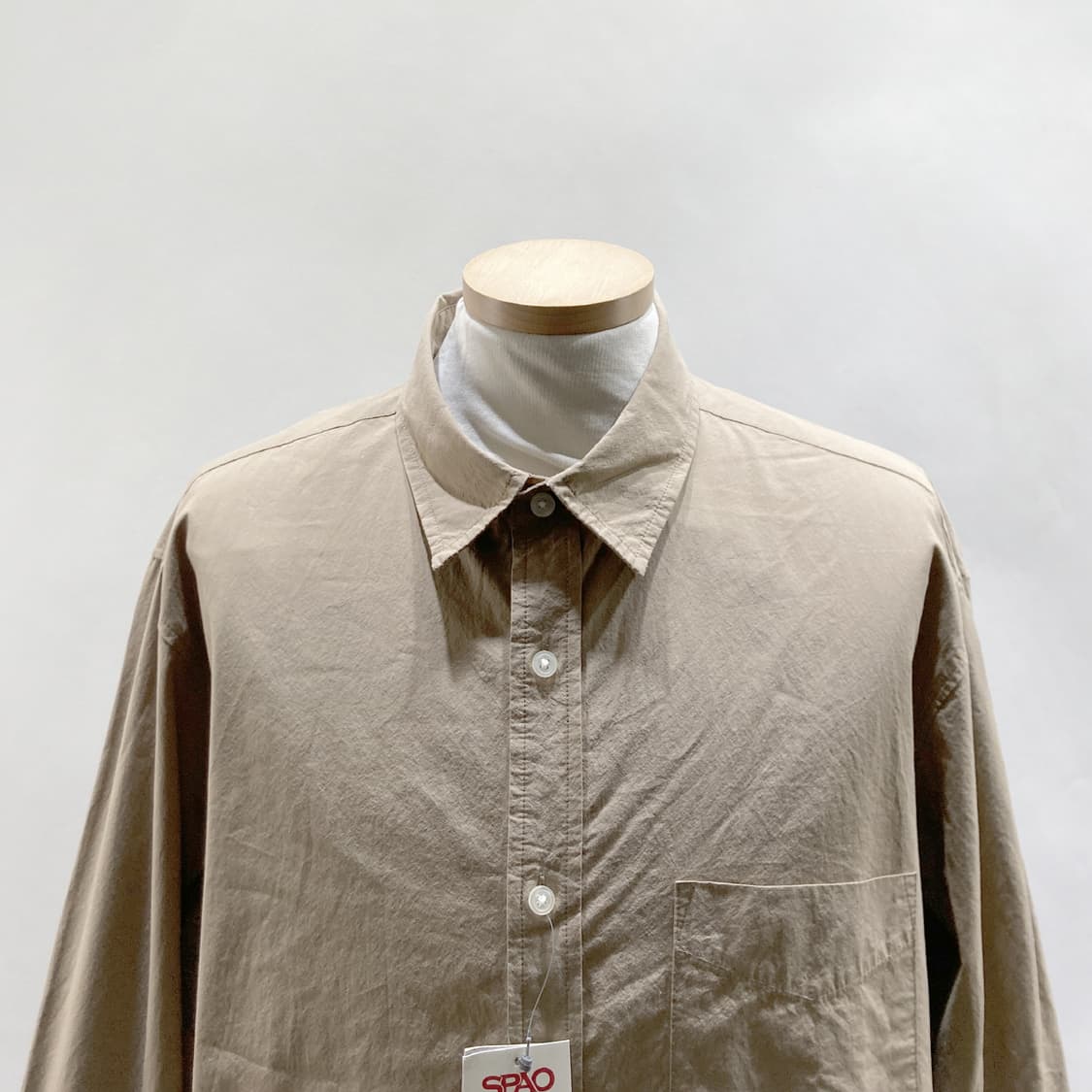 스파오 택새상품 남성셔츠 남방 베이지 XL  상품이미지2