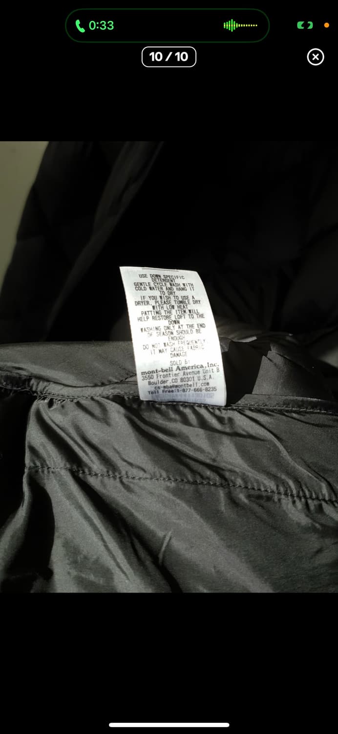 Montbell Mont-Bell light Alpine down jk 상품이미지5