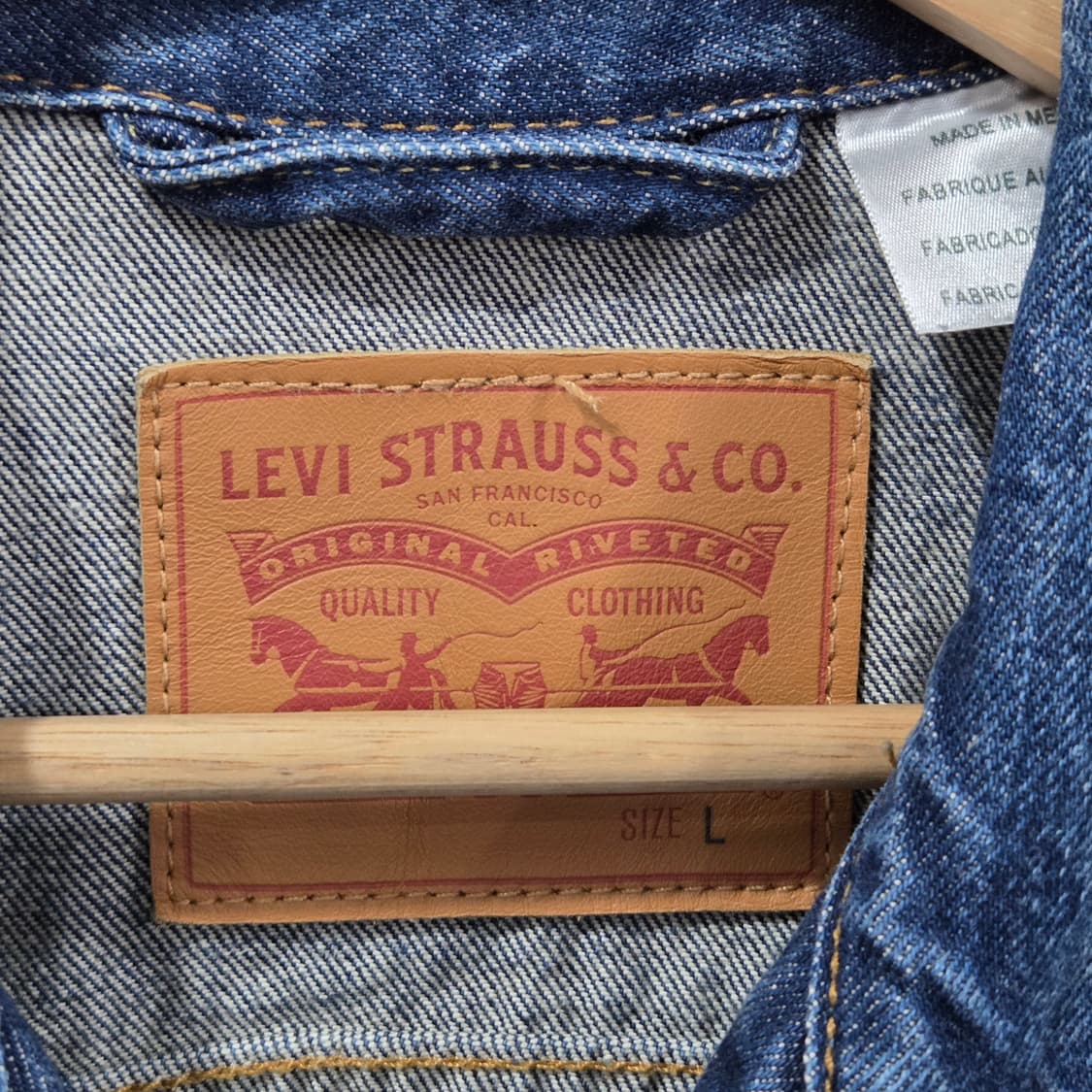 리바이스 타입3 셀비지 데님자켓 L  상품이미지3