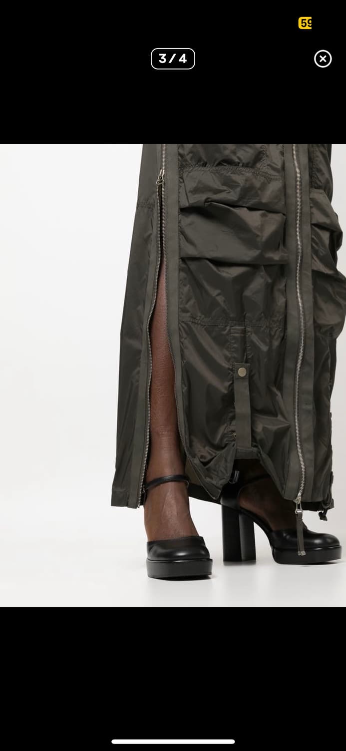 Diesel cargo zipup long skirt_khaki 38 상품이미지2