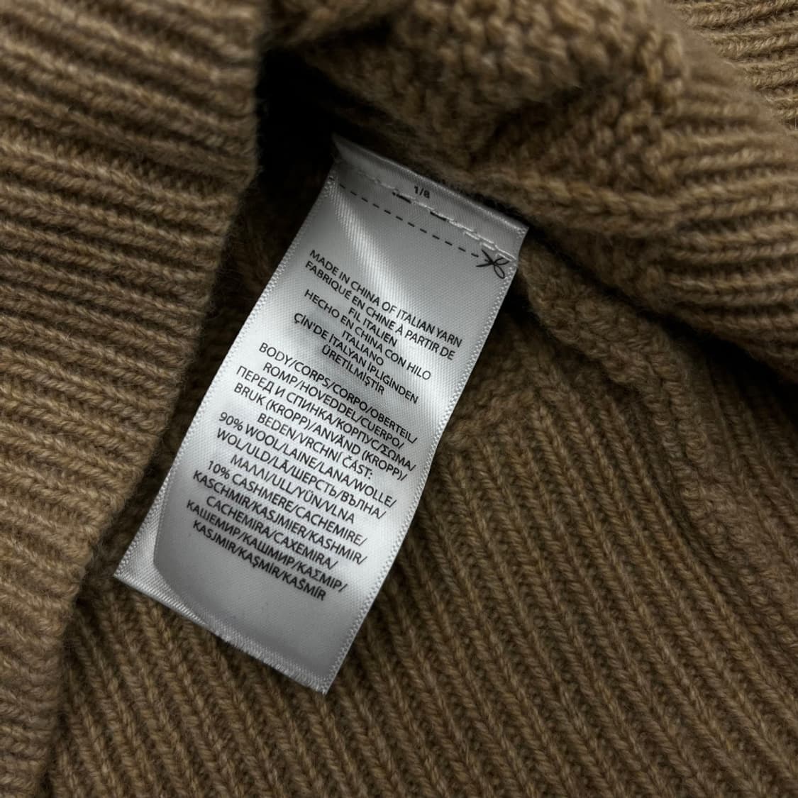 폴로 랄프로렌 화이트포니 베이지 헤비울 꽈배기 가디건 S 상품이미지5