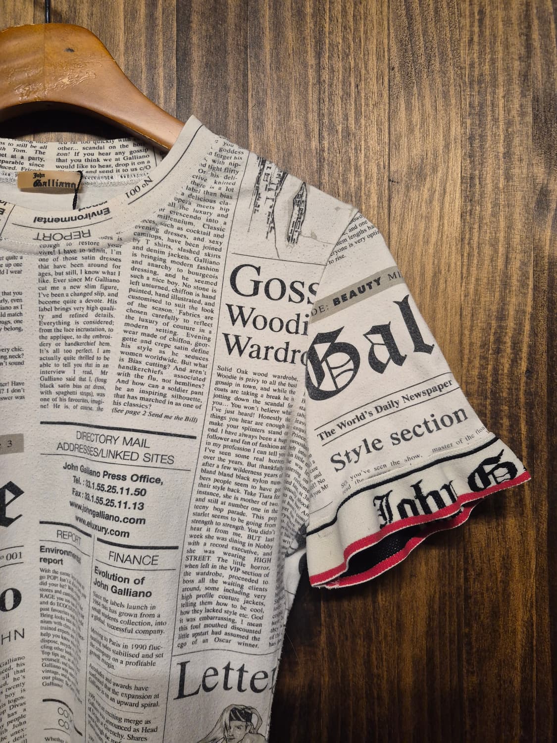 JOHN GALLIANO PRINTING TSHIRT 상품이미지4