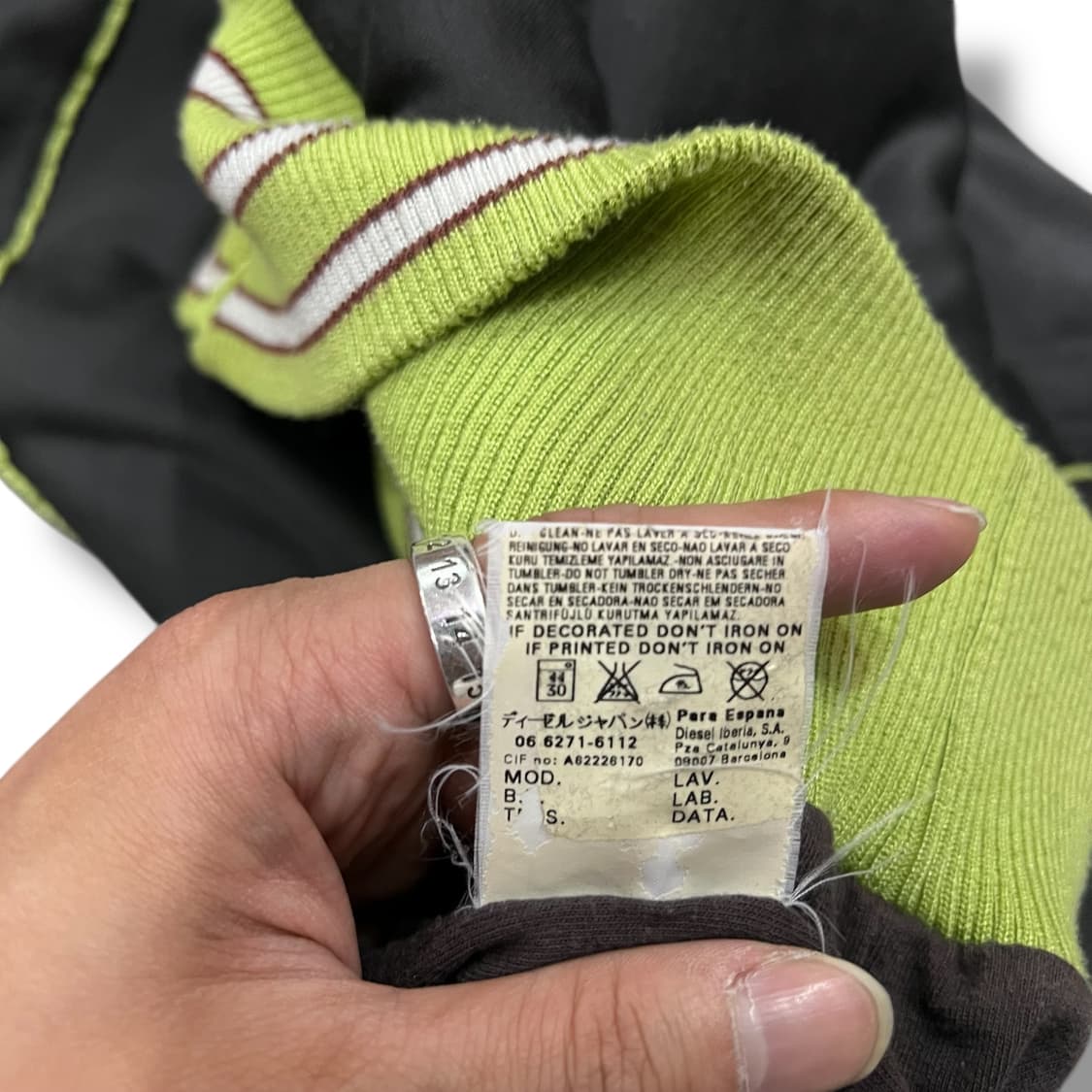디젤 자수로고 배색 집업 y12059 상품이미지10