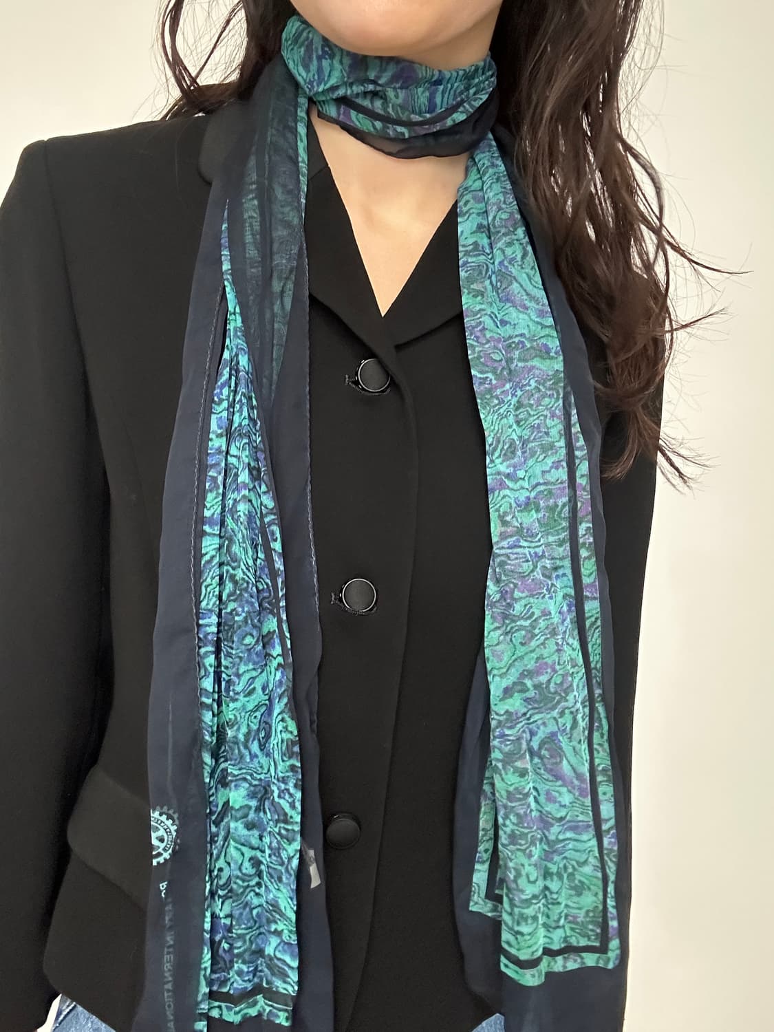 오로라 스타일 시어 빈티지스카프 상품이미지1