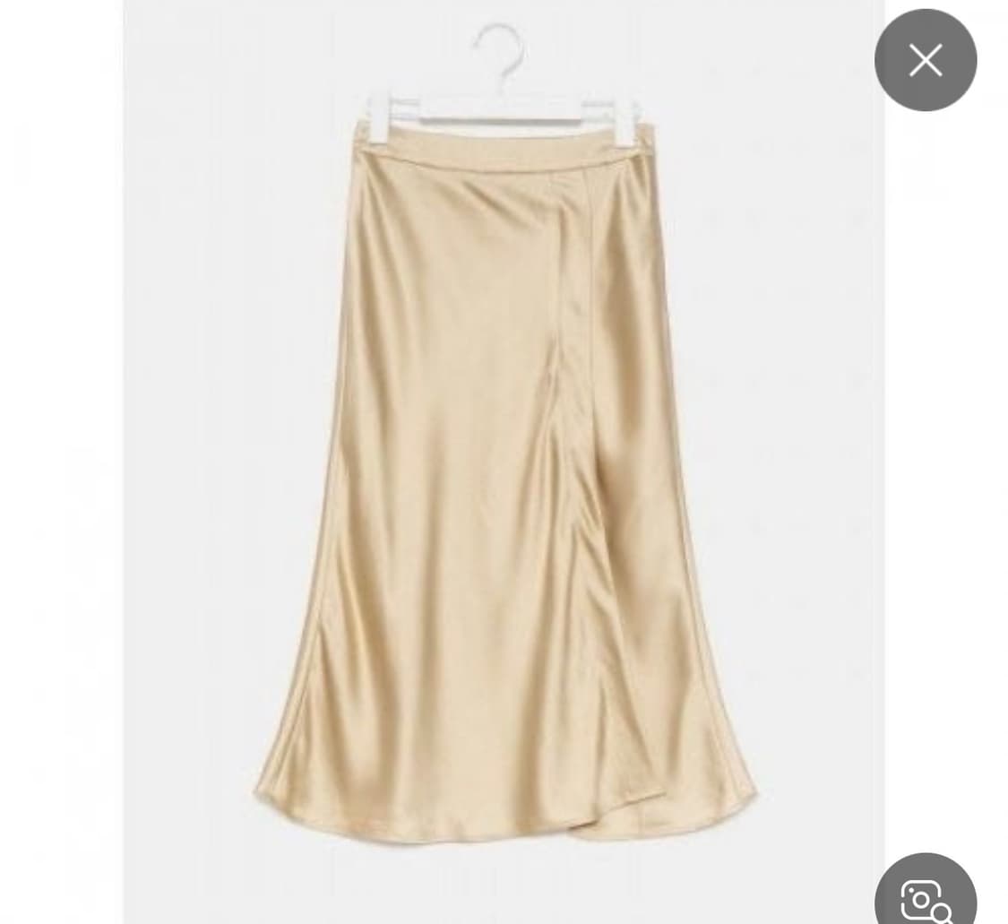 에잇세컨즈 새틴 미디스커트 골드베이지 m 상품이미지1