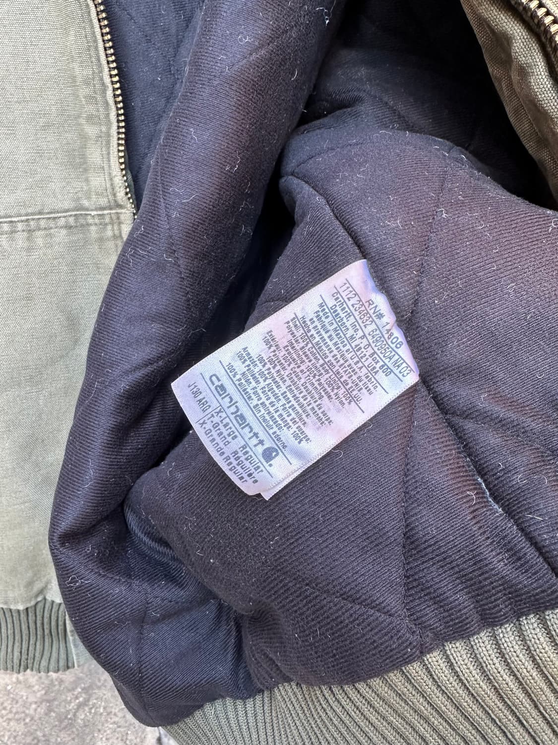 칼하트 디트로이트 덕 액티브 모스그린 워크자켓 J130 상품이미지10