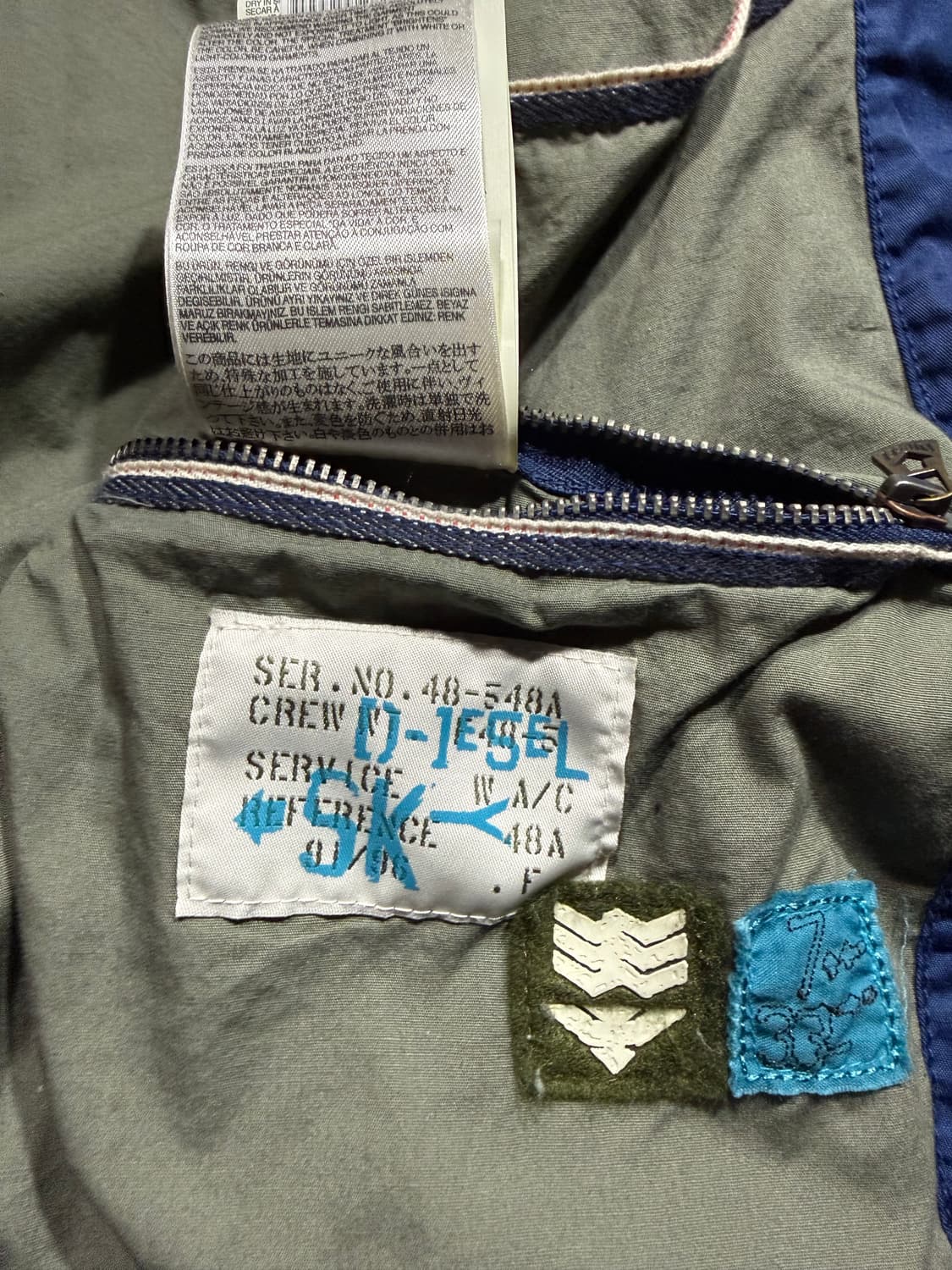 Diesel 디젤 바이커 후드 항공점퍼 상품이미지6