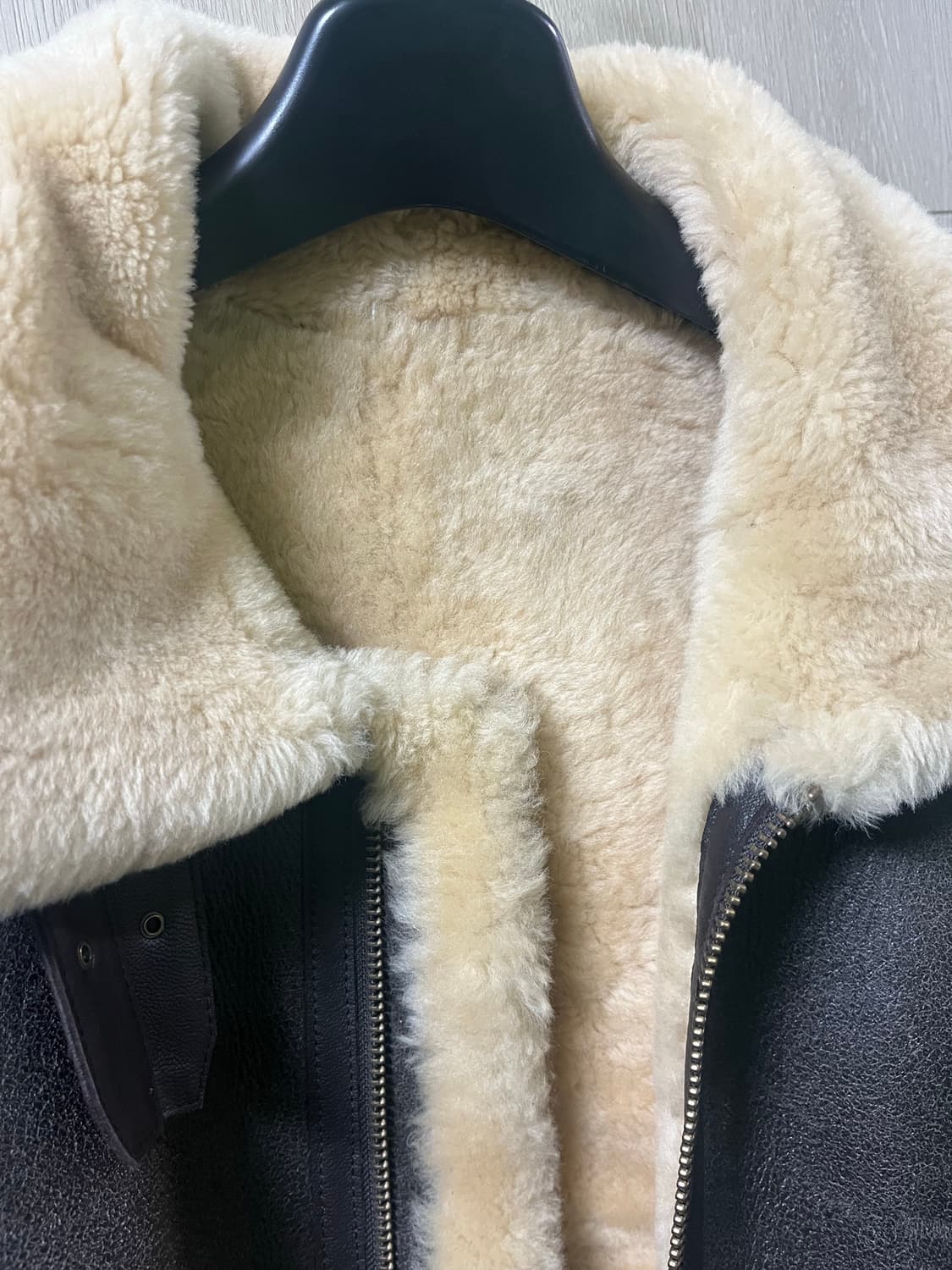 [100~105] B-3 폭격기 무스탕 무통 자켓 리얼레더 양가죽 상품이미지4