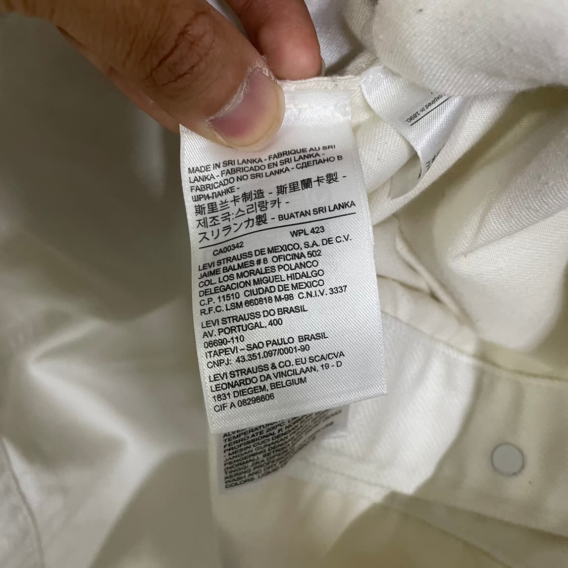 리바이스 화이트 셔츠 상품이미지5