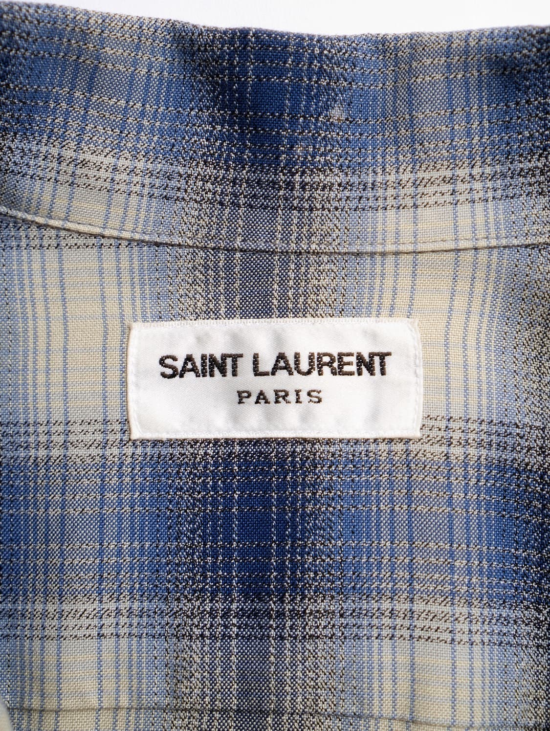 14AW Saint Laurent Ombre Check Shirt 상품이미지6