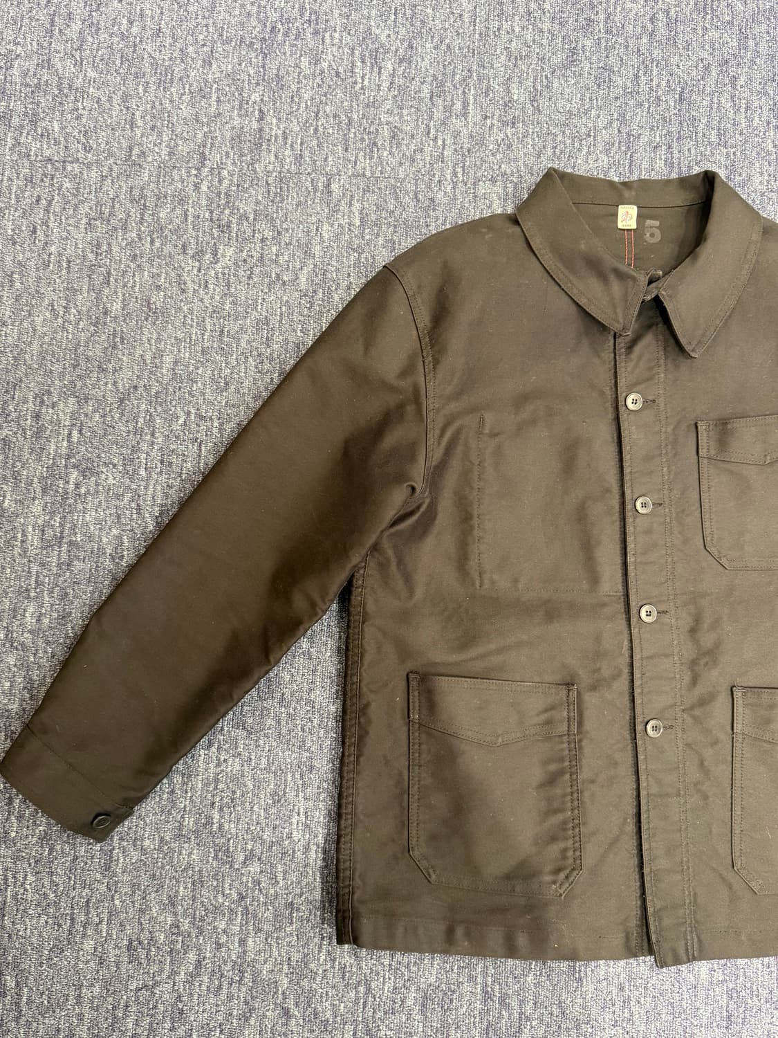 르 트루바이유 갈리스 몰스킨 프렌치워크 자켓 5사이즈  상품이미지2