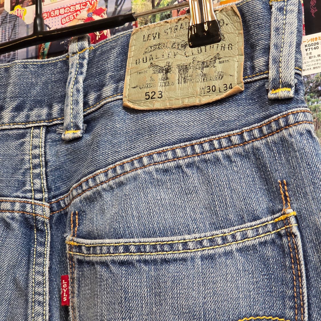 리바이스 523 연청 데님 팬츠 상품이미지3