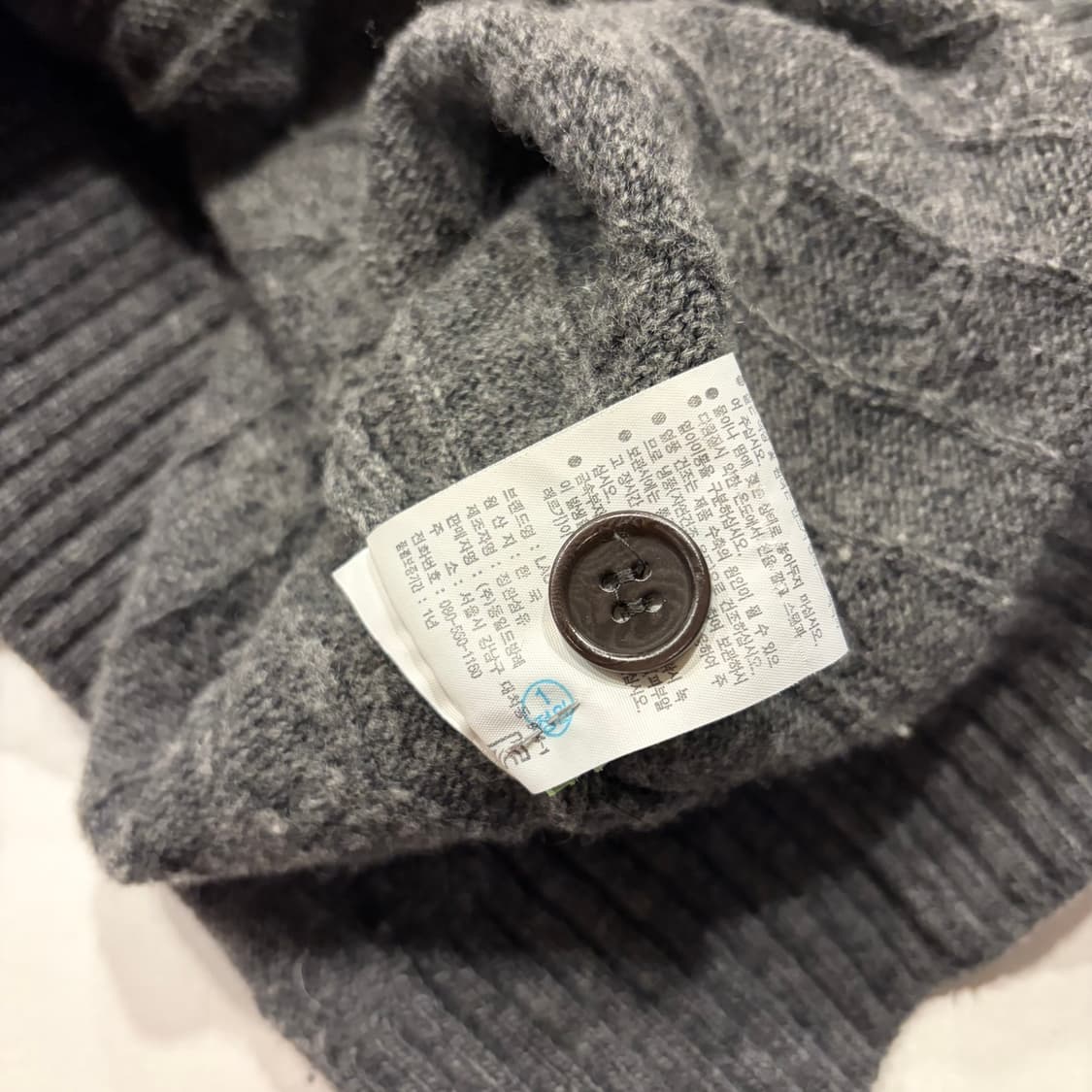 [95] 라코스테 울 케이블 니트 가디건 그레이 C898 상품이미지7