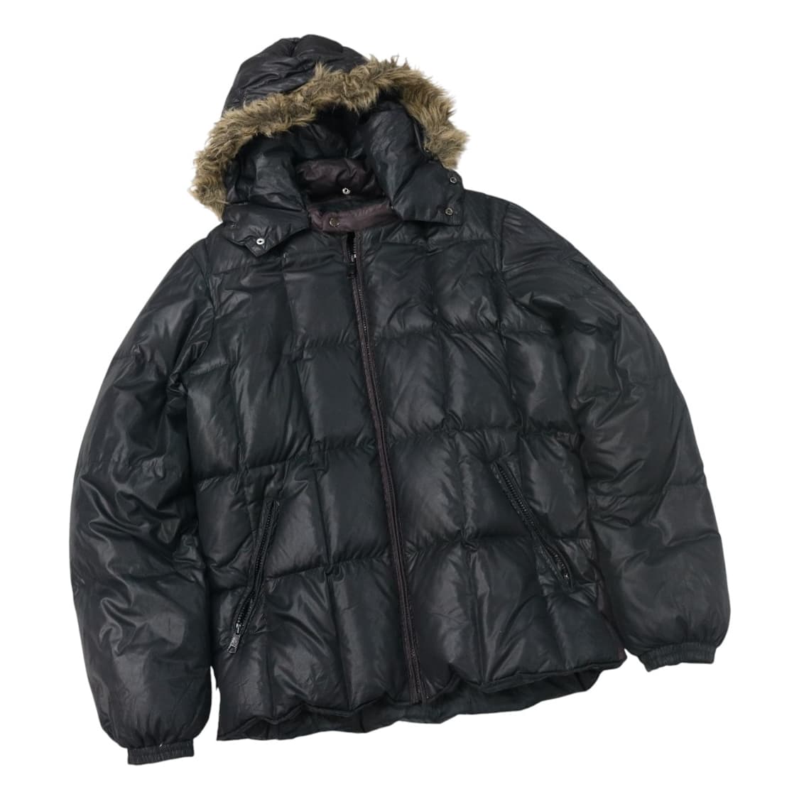 COX 빈티지 후드 퍼 덕다운 패딩 점퍼 상품이미지1