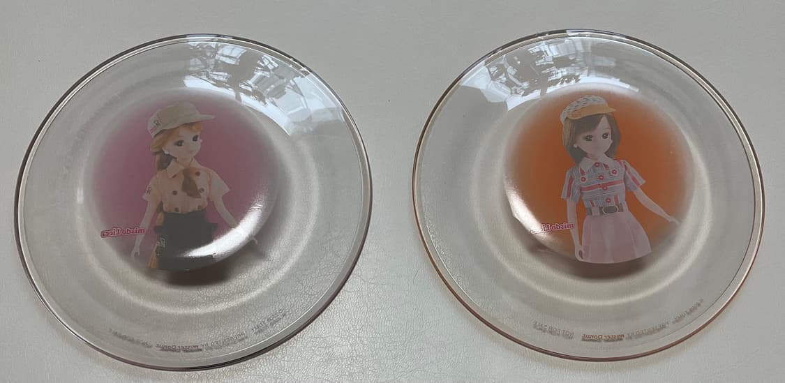 리카짱x미스터도넛 콜라보 유리그릇 상품이미지2