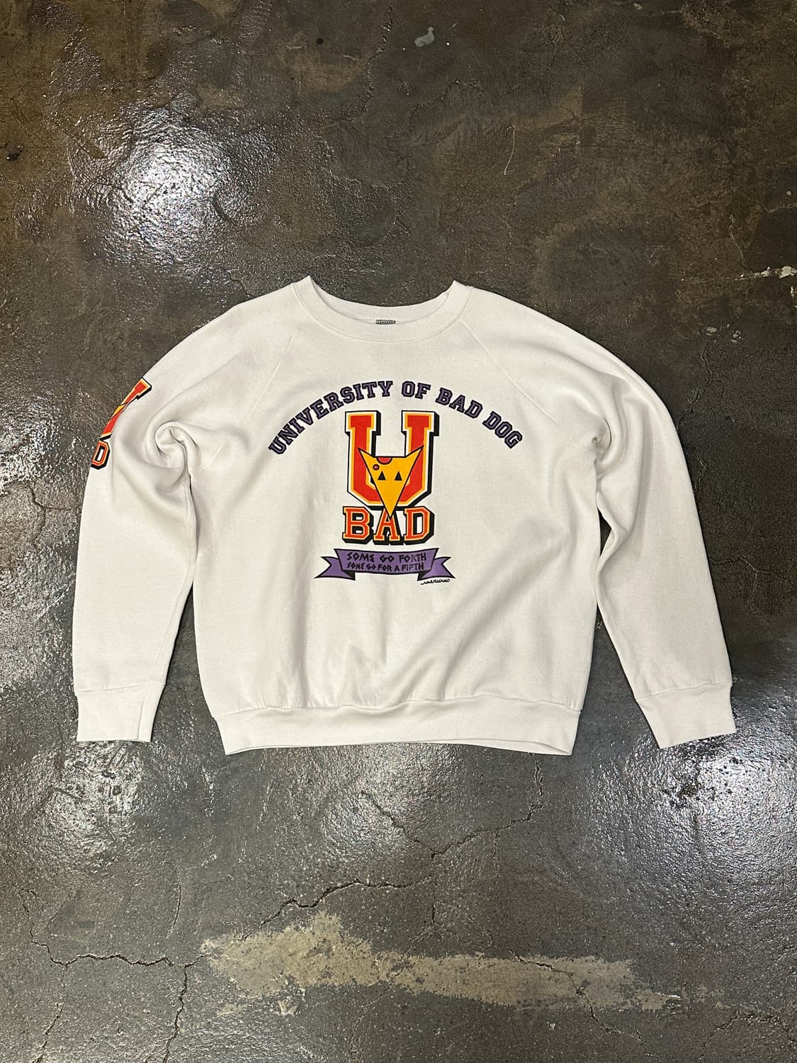 90’s 스크린스타즈 배드독 유니버시티 맨투맨 스웻셔츠 M 상품이미지1