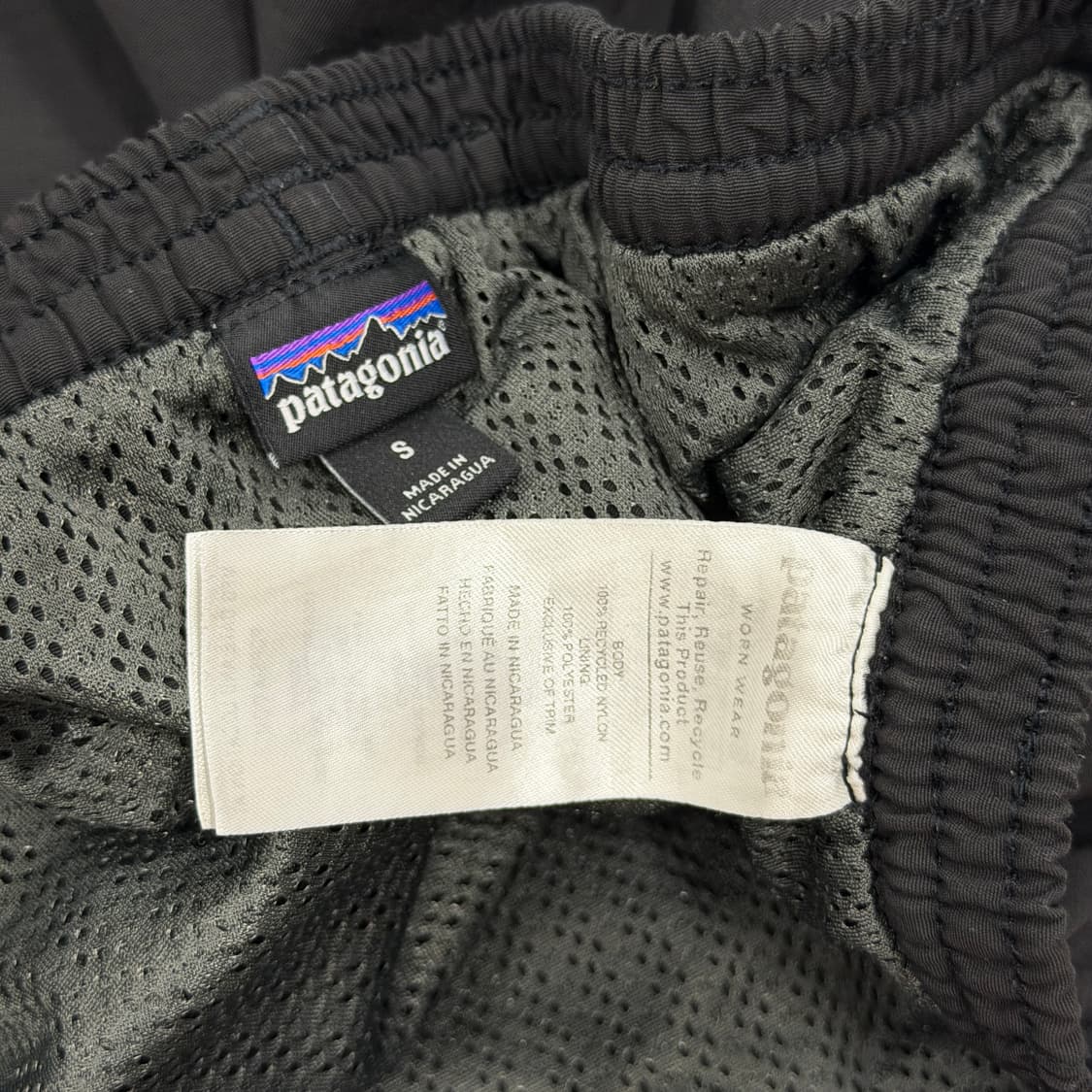 파타고니아 배기스 쇼츠 반바지 블랙 S 상품이미지5