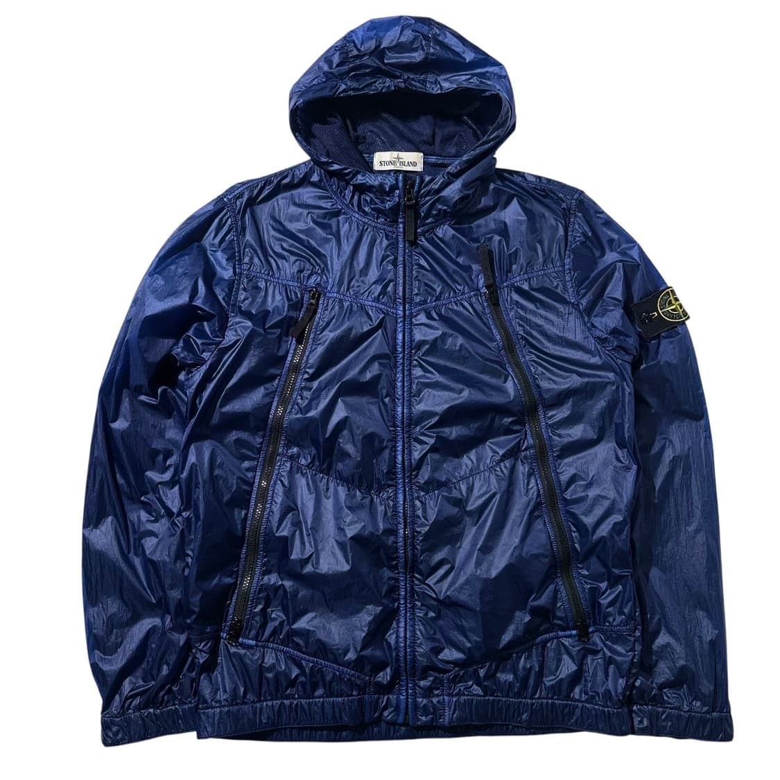(매장판) 스톤 아일랜드 사이드 로고 와펜 나일론 후드 자켓 상품이미지1