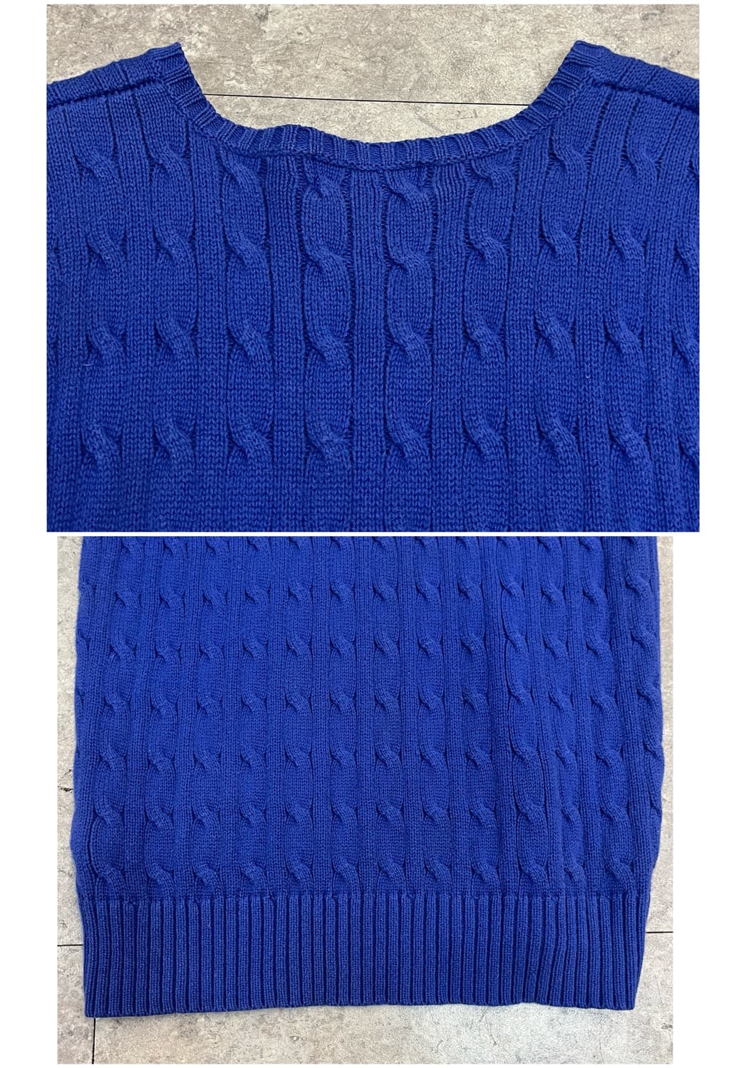 폴로 랄프로렌 니트 베스트 블루 L #csz3496 상품이미지9