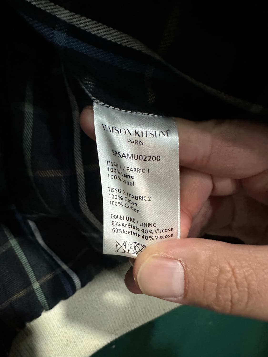 메종키츠네 국뽕 울자켓 M 상품이미지9