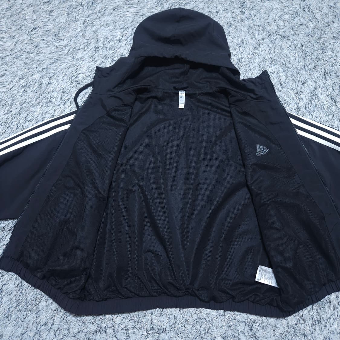 아디다스) L 여자 3S 크우븐자켓 윈드브레이커 / 왕눈이샵 상품이미지8