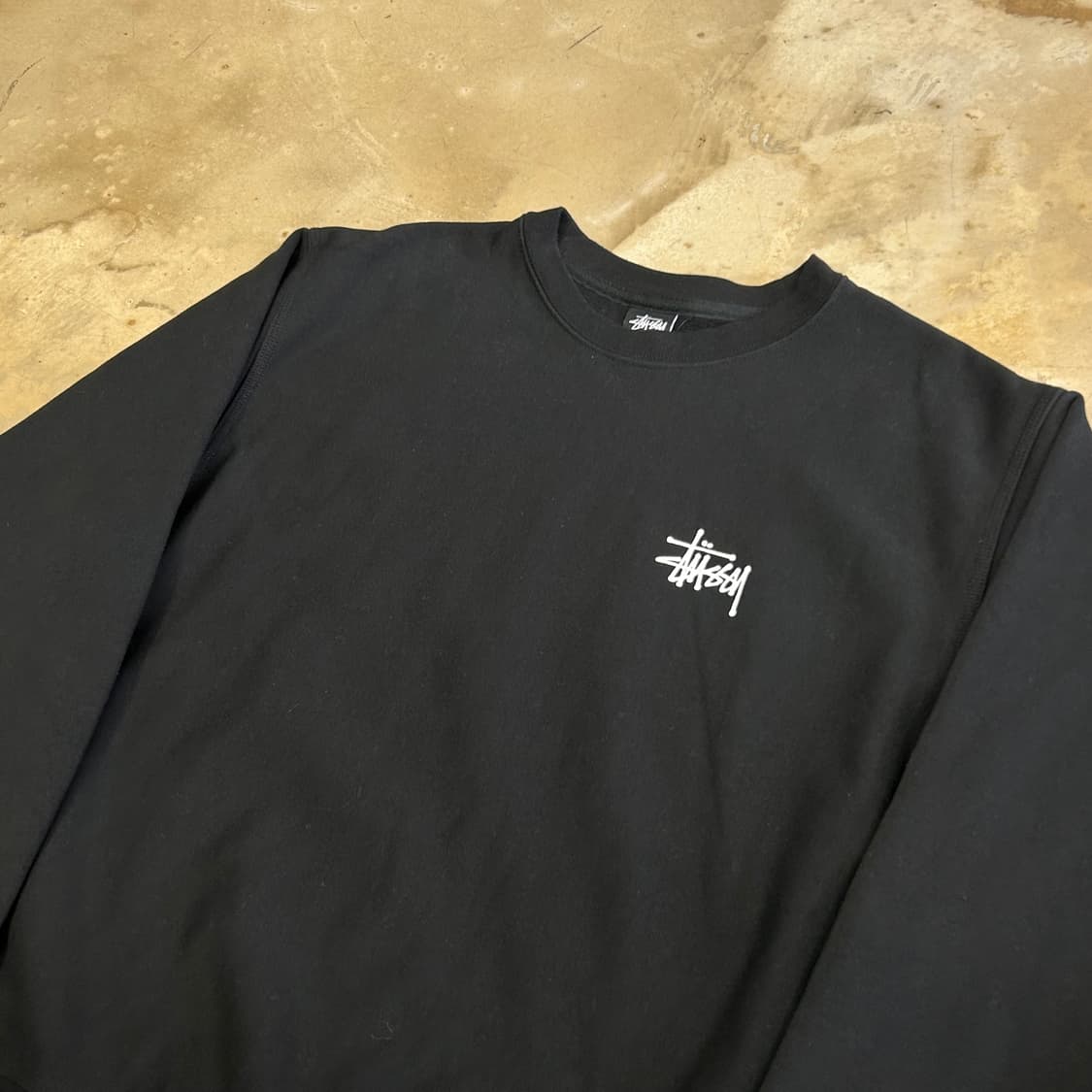 M 스투시 블랙 맨투맨 상품이미지1