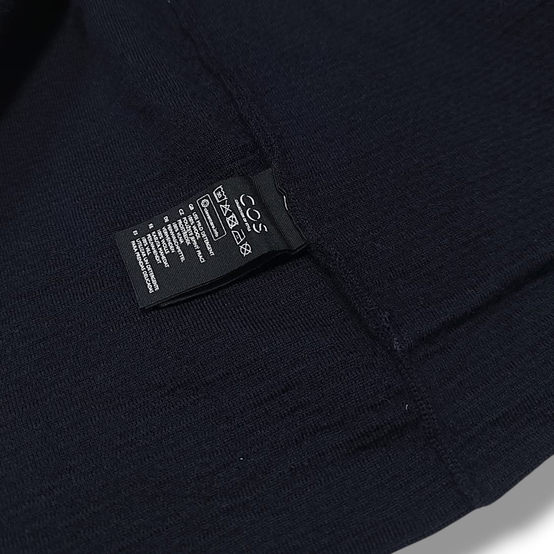 [M] 코스(COS) 다크네이비 울 카라 셔츠 가디건 상품이미지9