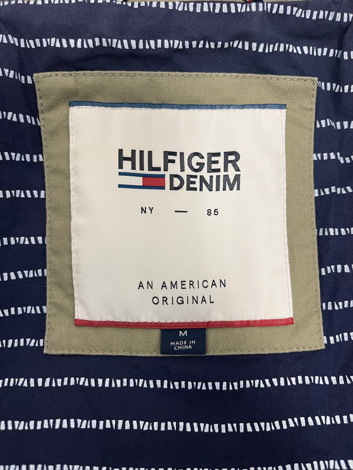 타미힐피거 데님 블루종 자켓 M 카키 상품이미지3