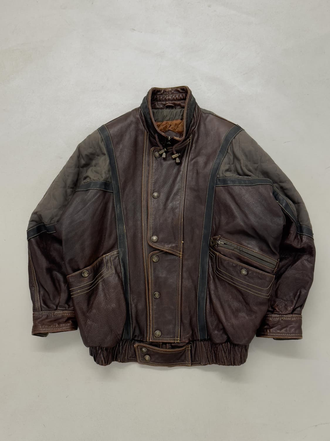 VIA NUOVA PELLE 레더 블루종 상품이미지1