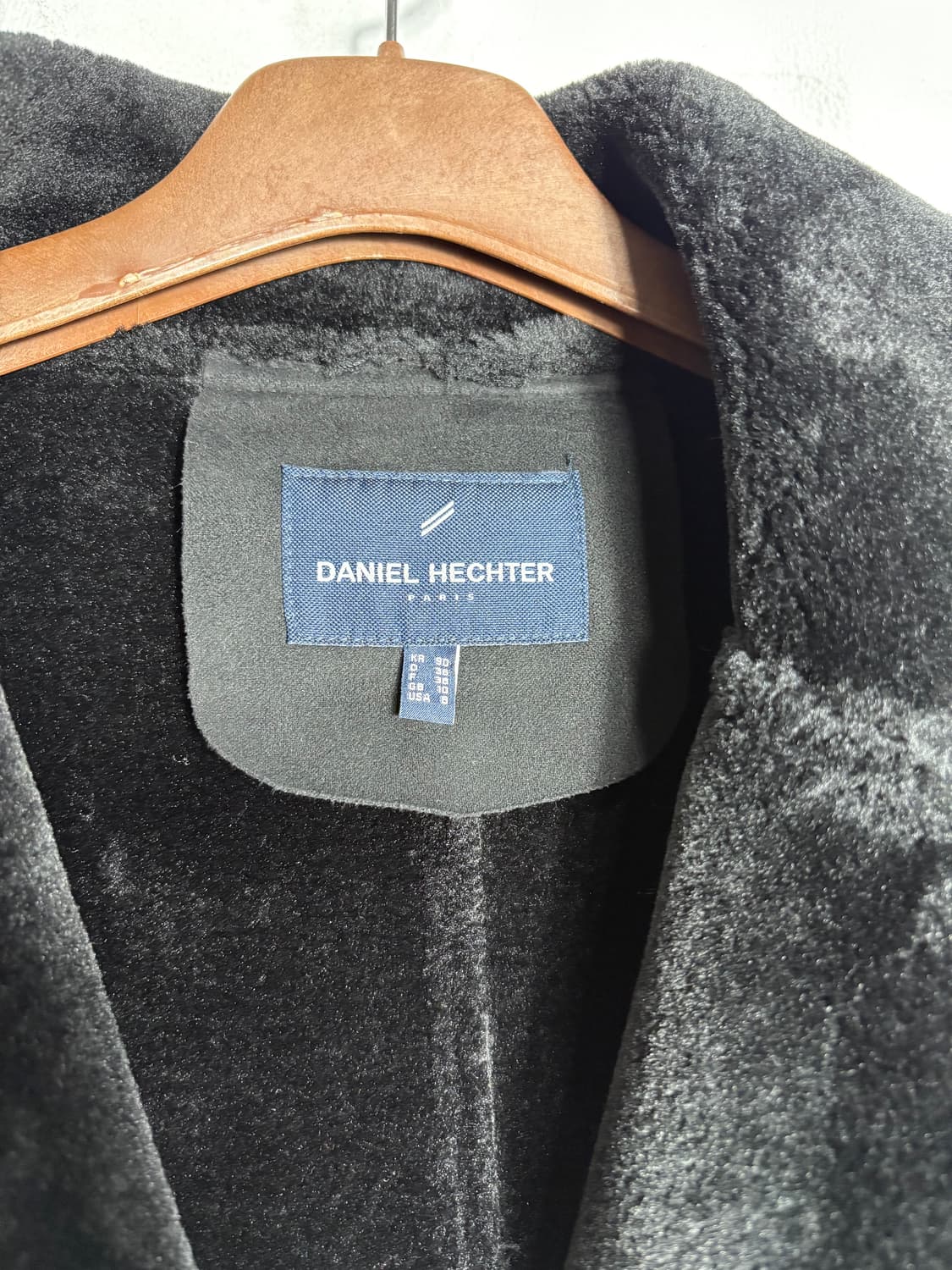 다니엘 에스떼 블랙 무스탕 코트 상품이미지4