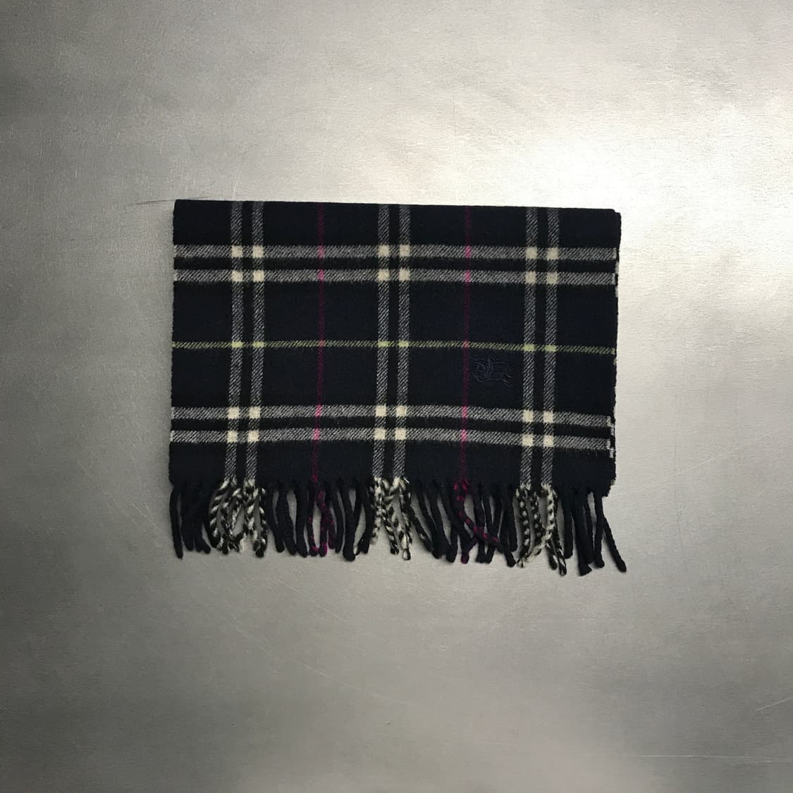 버버리 정품 램스울 머플러 네이비 상품이미지2