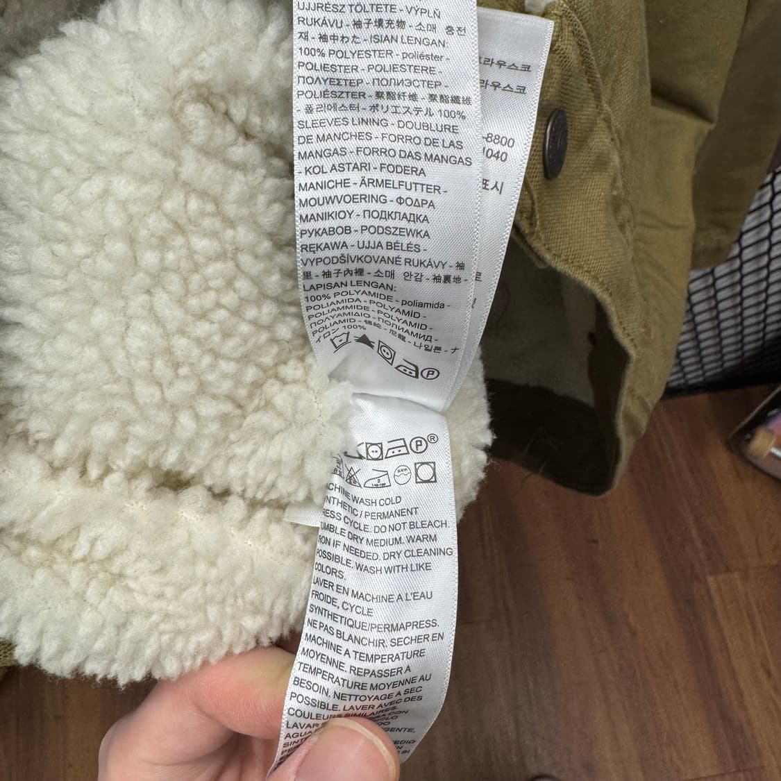 리바이스 타입 3 쉐르파 트러커 자켓 올리브 상품이미지6