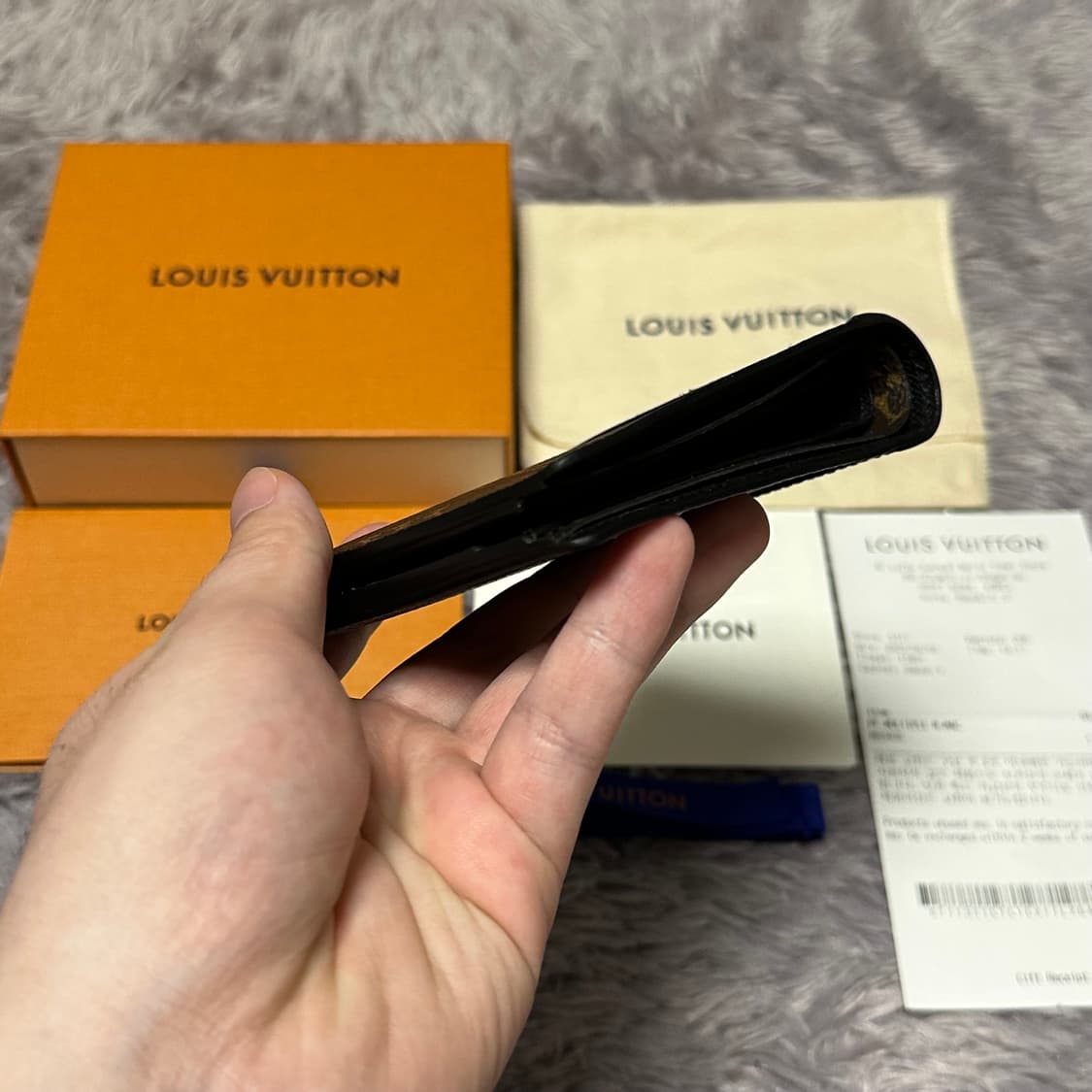 [풀구성] 루이비통 모노그램 마카사르 멀티플 월릿 반지갑 상품이미지6