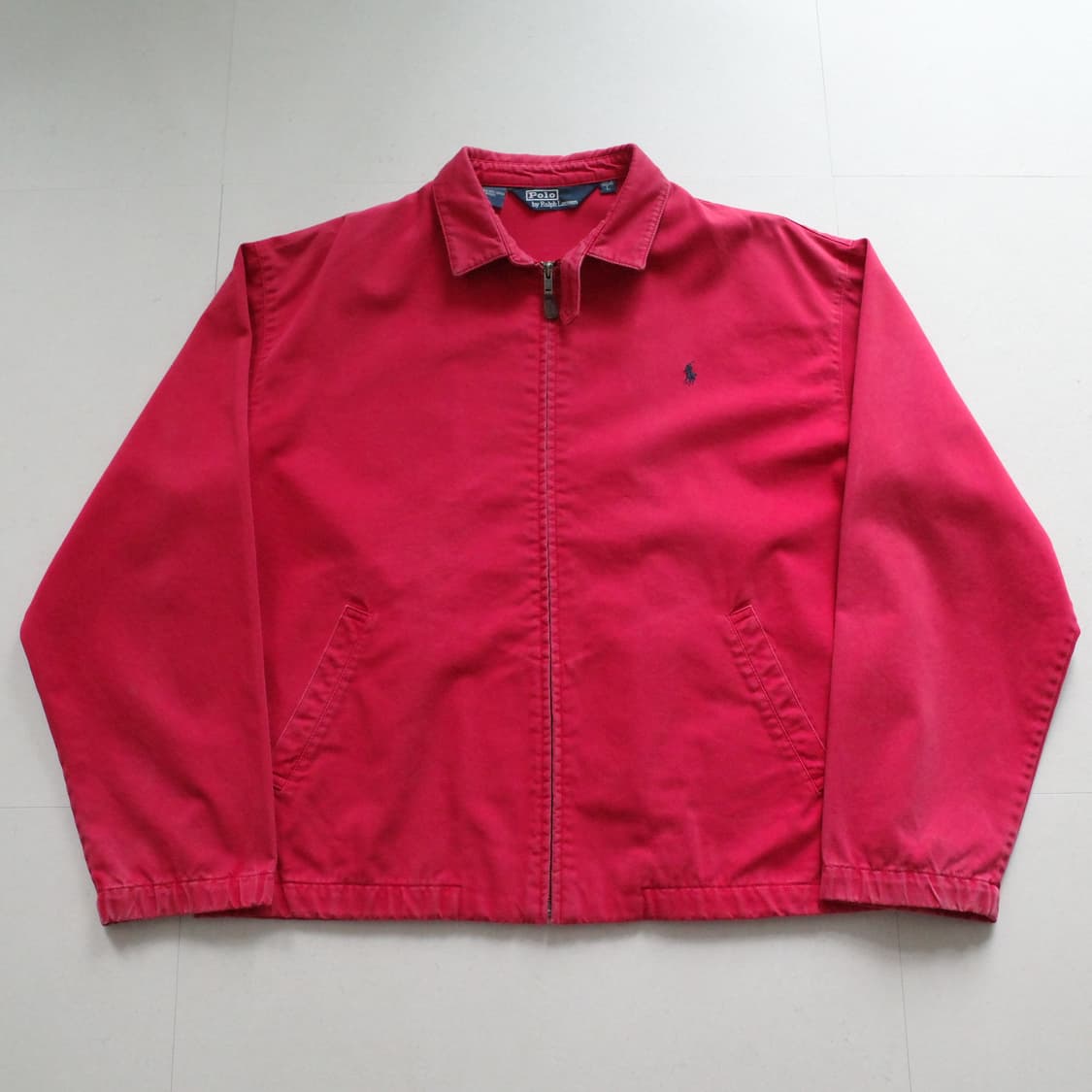 90s 폴로 랄프로렌 레드 해링턴 자켓 L  상품이미지1