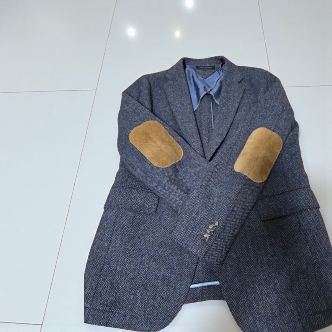 타미힐피거 헤링본 블레이저 46 / 엘보 패치(여자분도착용가능) 상품이미지3