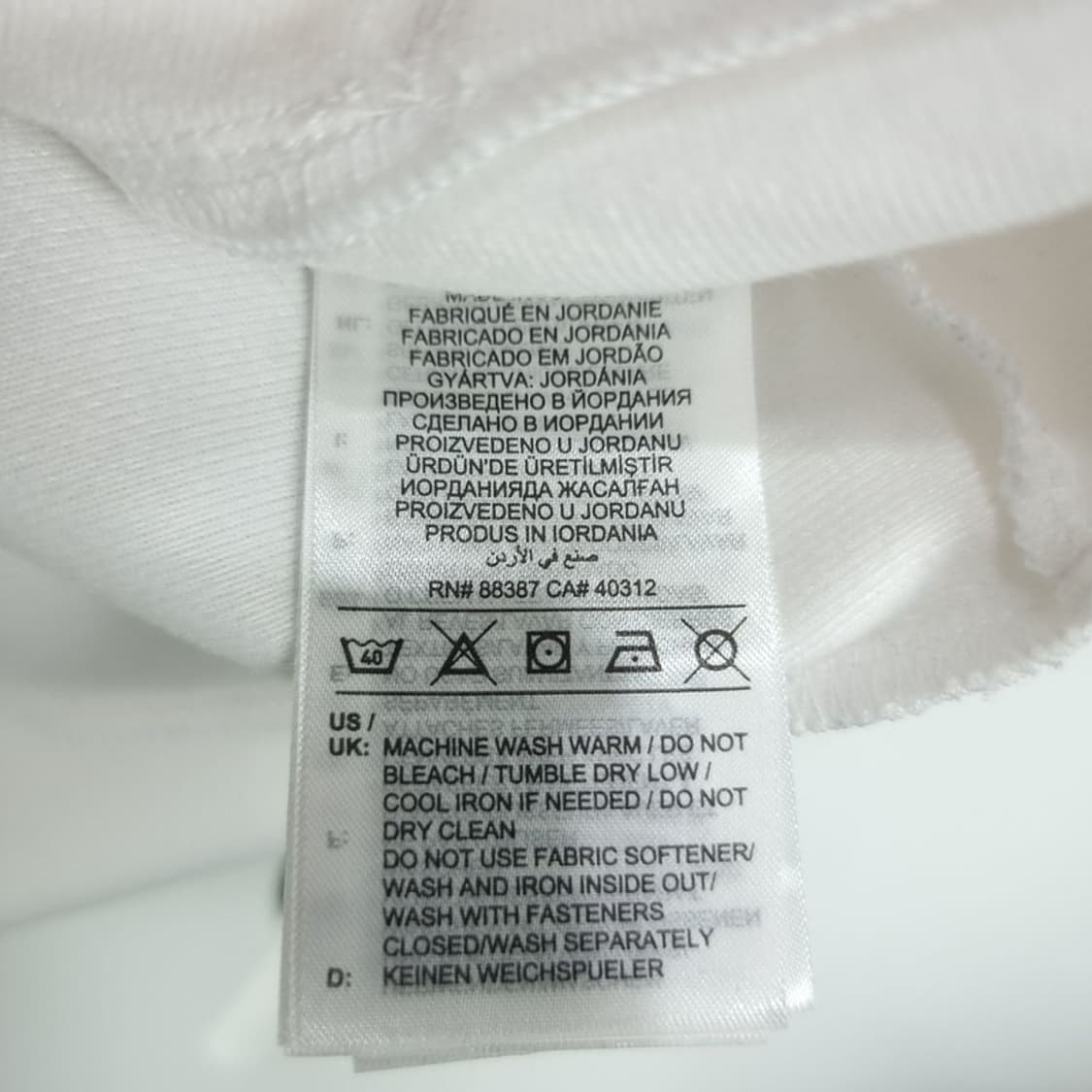 [아디다스] 로고 자수 삼선 화이트 져지 트랙탑 집업 자켓 M20122 상품이미지10