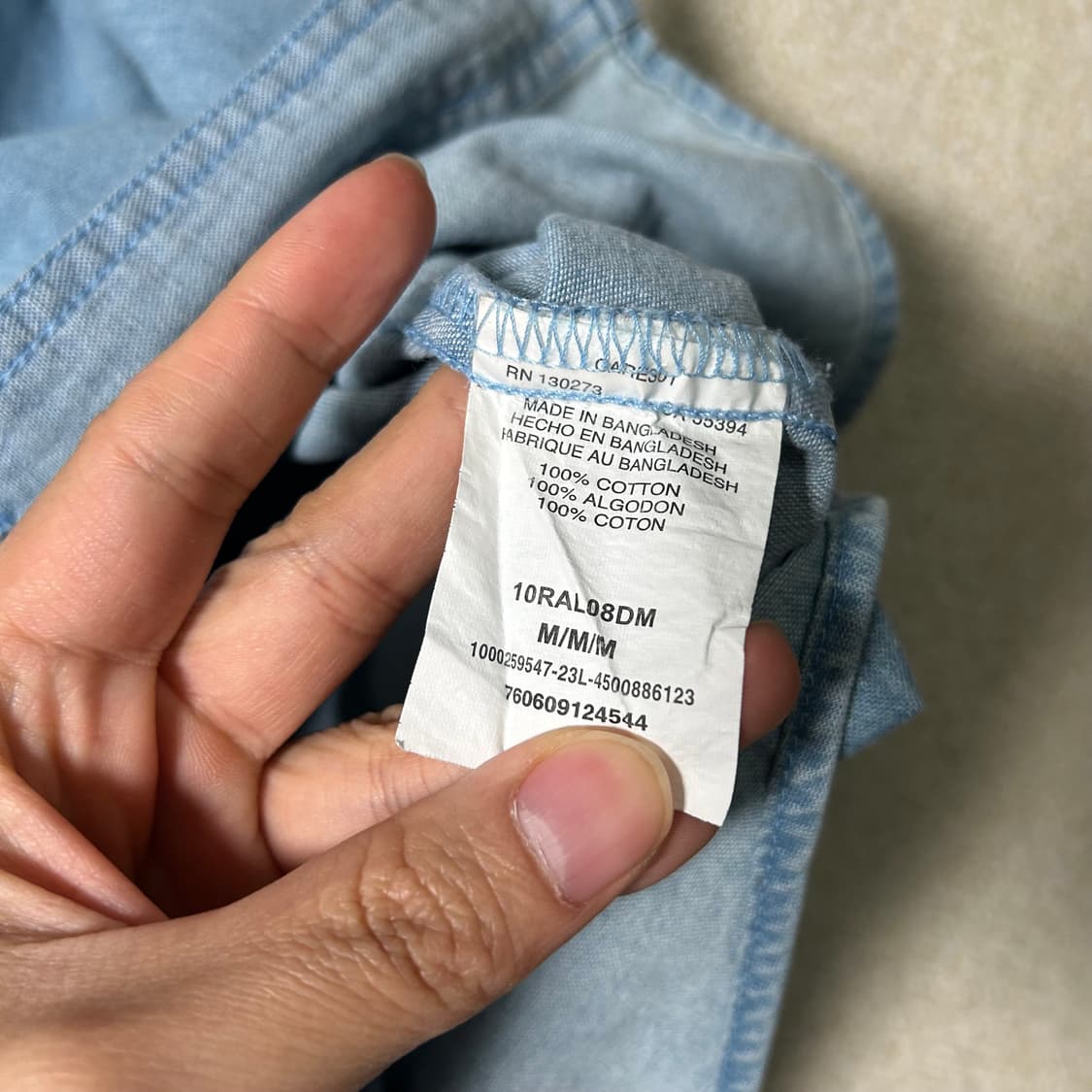 (L) 랭글러 데님 셔츠  상품이미지6