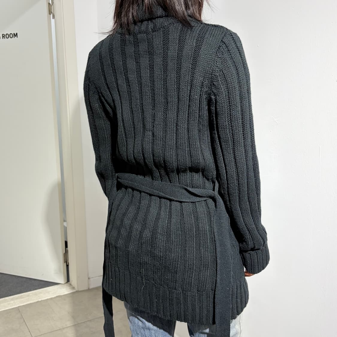 Colza y2k 벨트 니트 원피스 자켓 상품이미지4