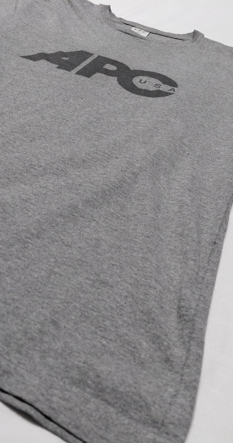 A.P.C. U.S. 로고 반팔 티셔츠 (멜란지 그레이 / S) 상품이미지9
