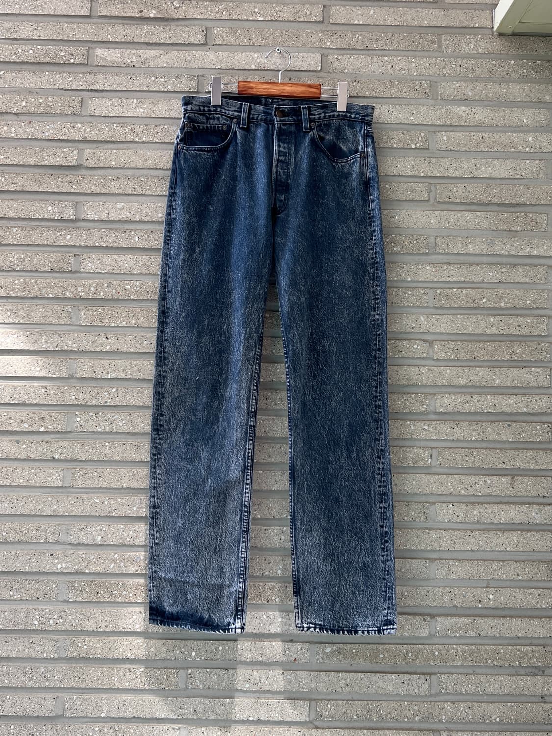 [33]90's 리바이스 501 USA Made 빈티지 워싱 데님 팬츠 상품이미지2