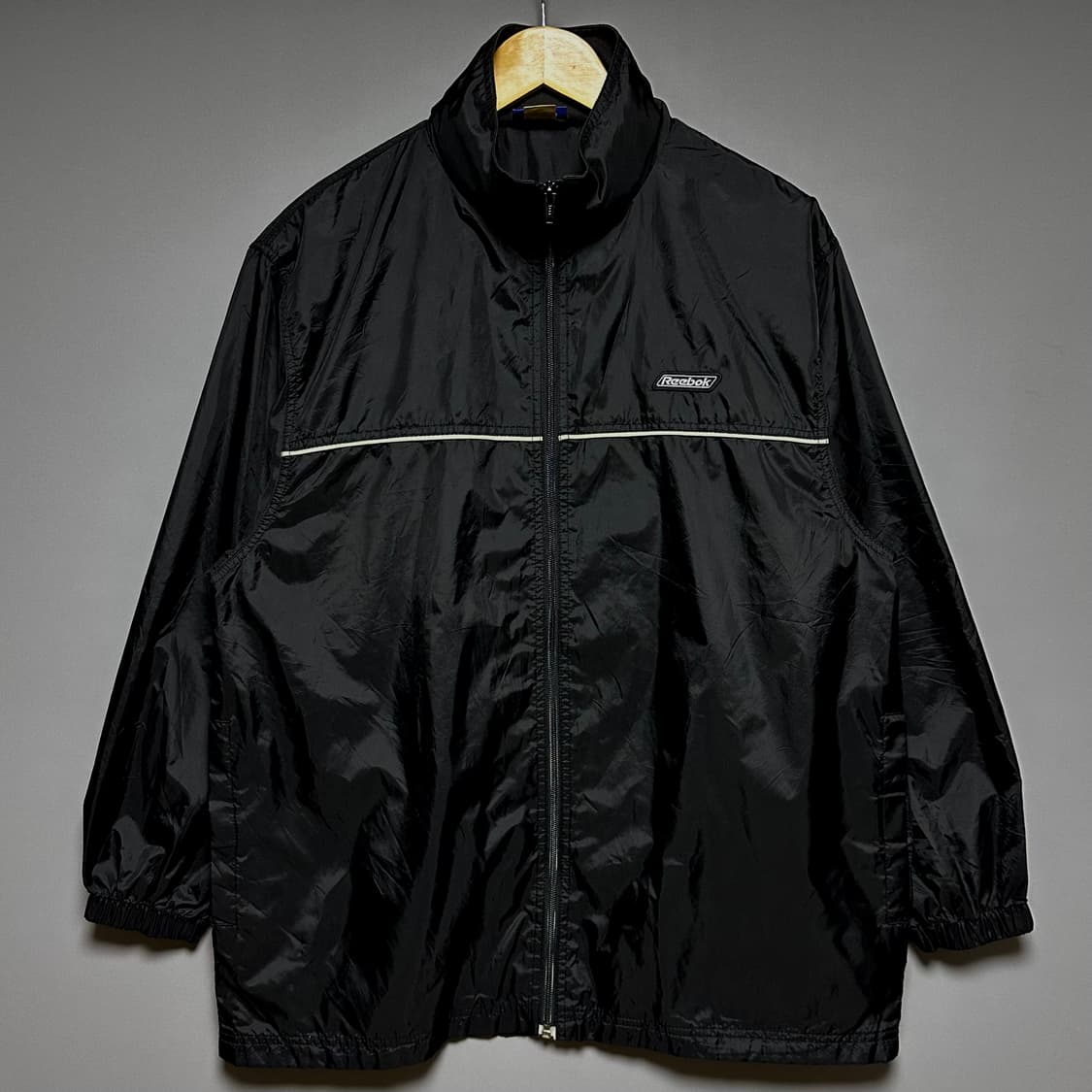 [L-XL]리복 블랙 바람막이 상품이미지1