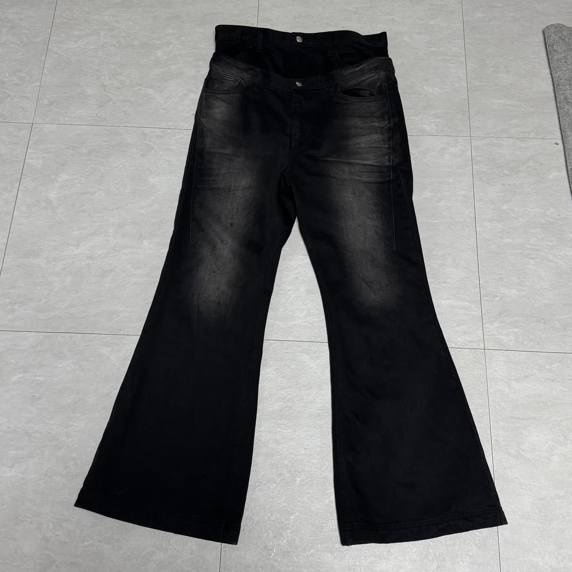 어나더유스 더블 웨이스트 진 상품이미지3