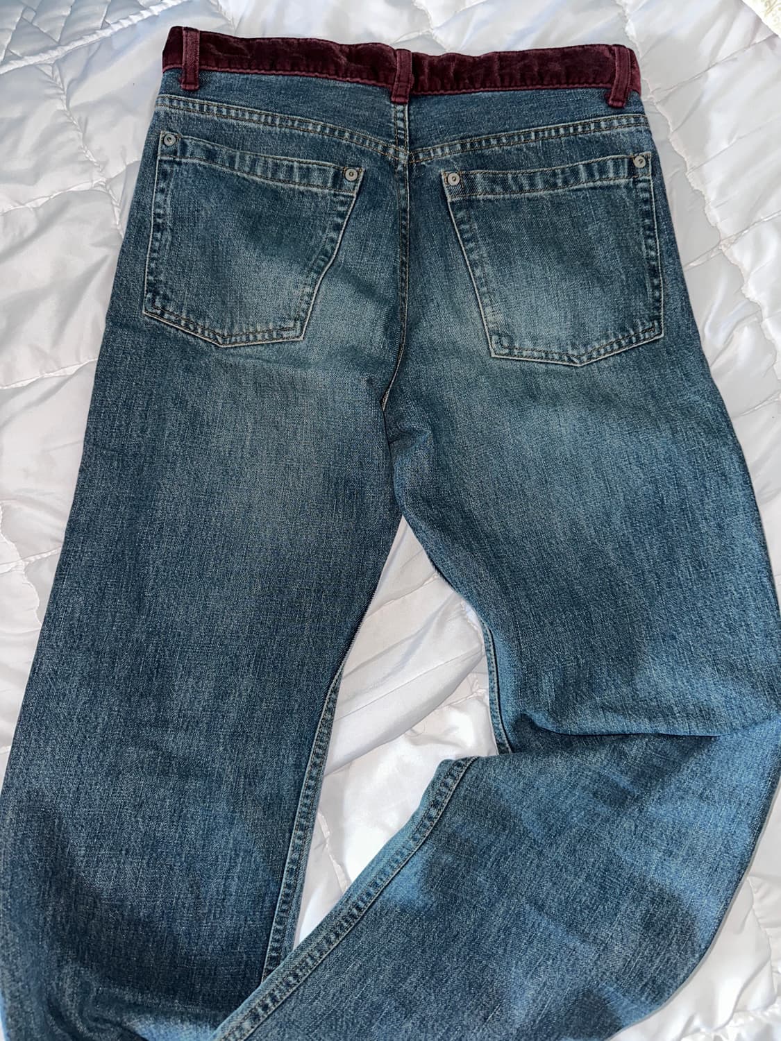 언더커버리즘 02aw 벨루어 스트라이프 데님 상품이미지4